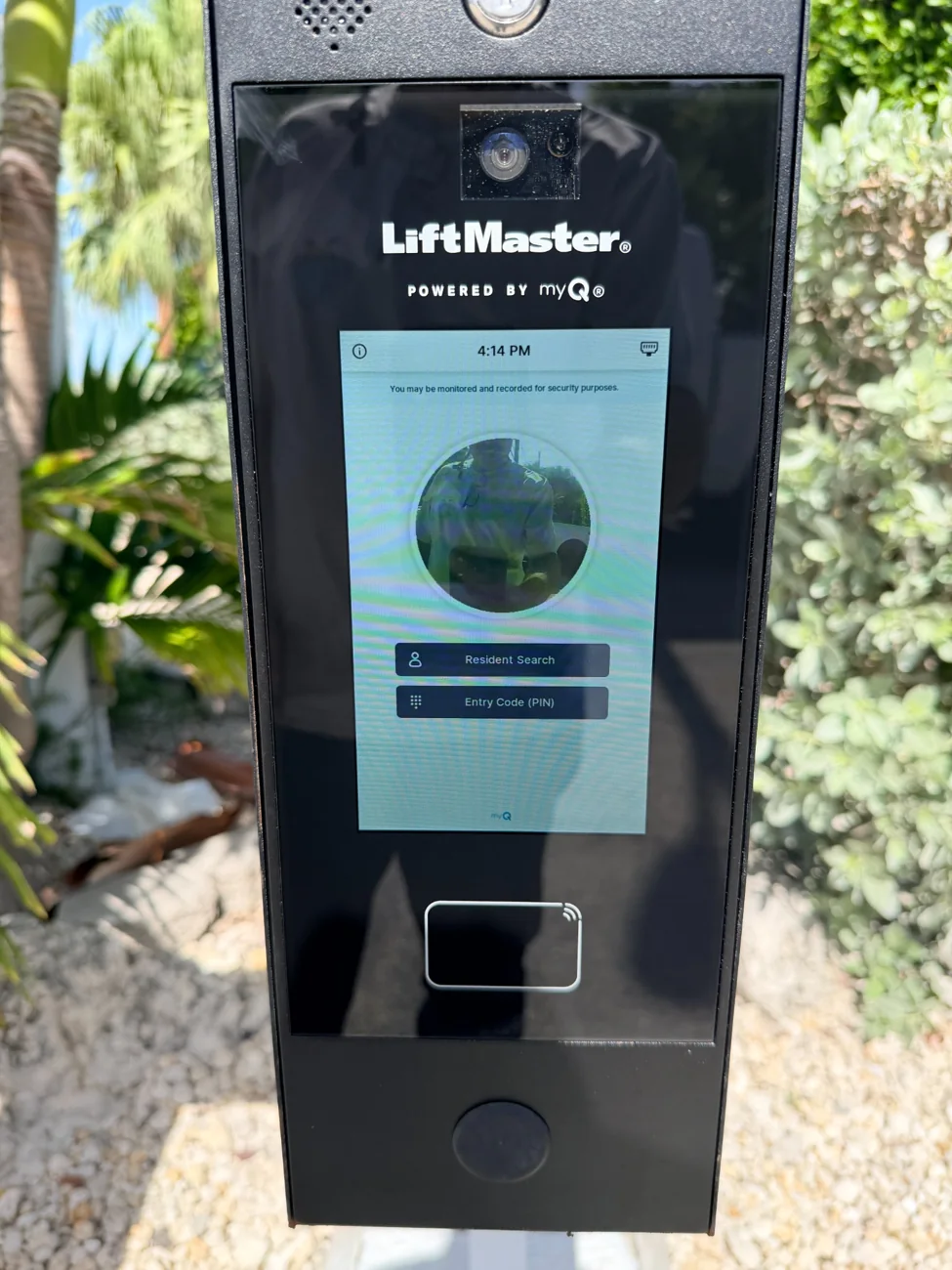 Gate access control entry system